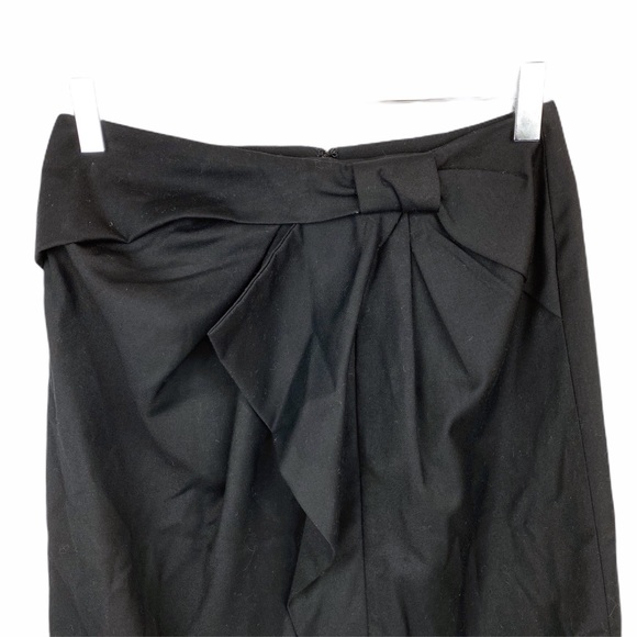 BANANA REPUBLIC Bow Ruffle Stretch Skirt Size 0 - Picture 3 of 5